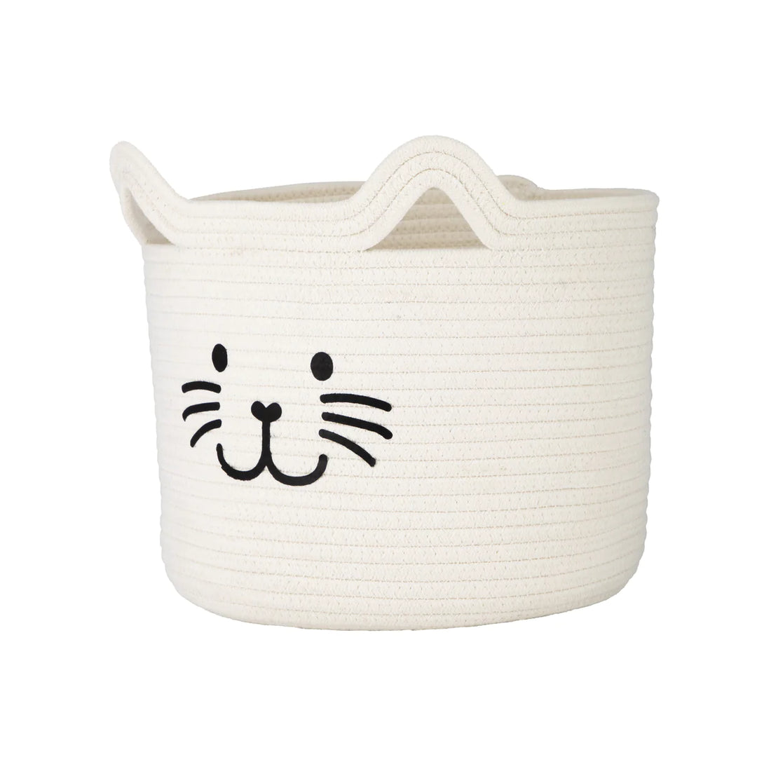 Kitty Cat Rope Basket - Madison's Niche 