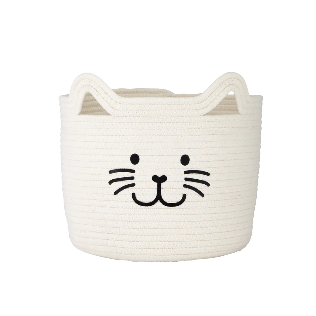 Kitty Cat Rope Basket - Madison's Niche 