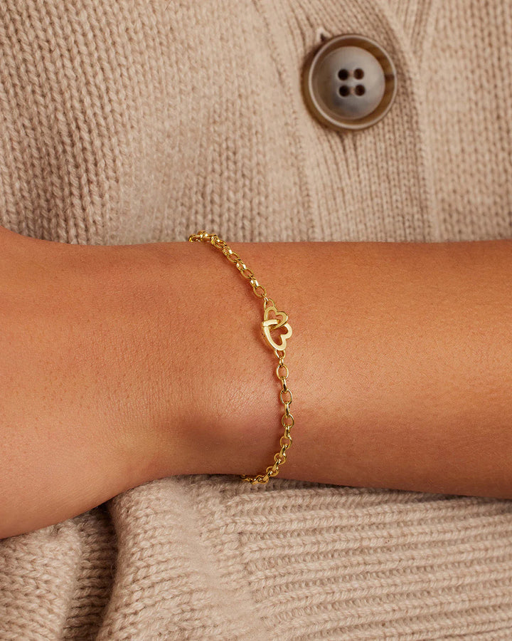 Parker Heart Gold Mini Bracelet