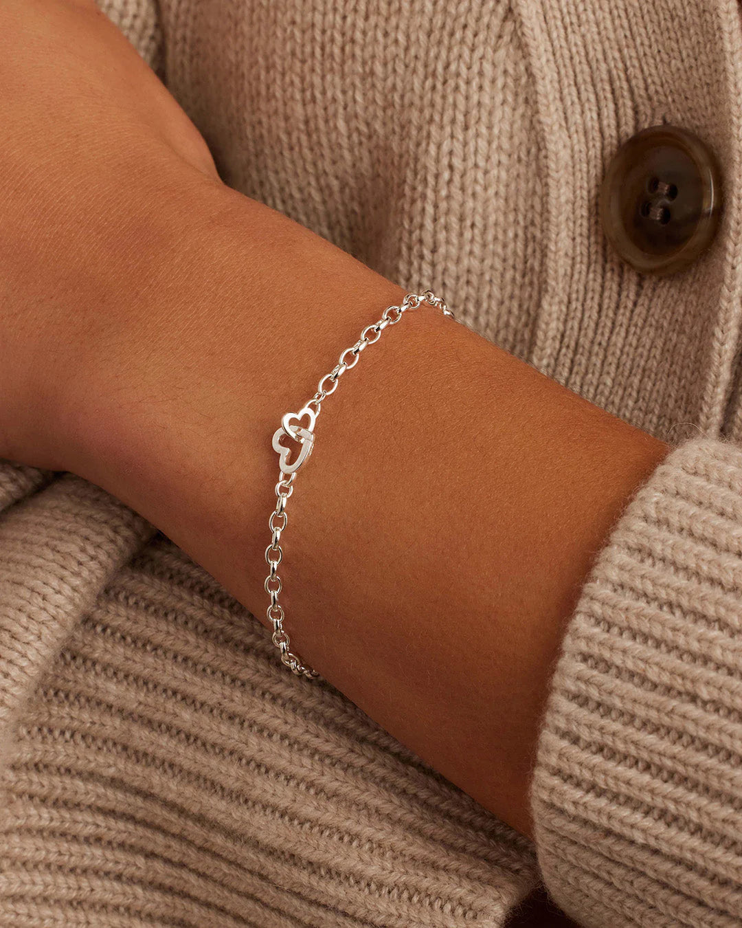 Parker Heart Silver Mini Bracelet