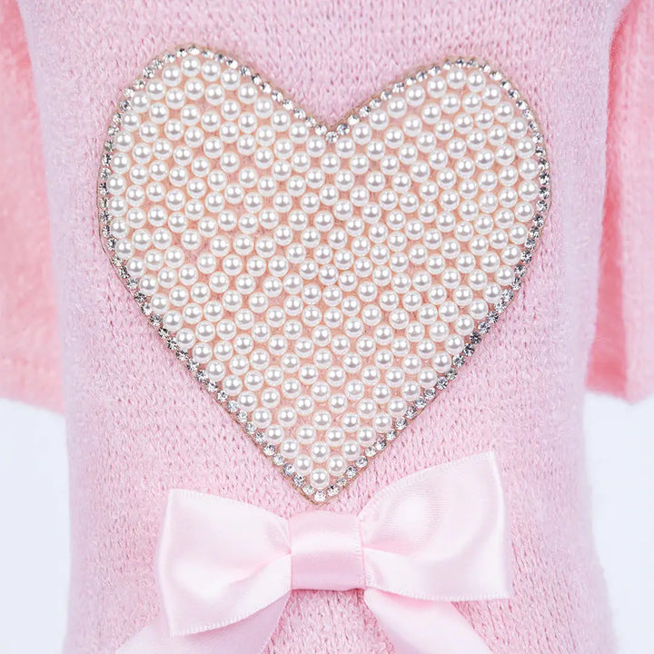 Pearl Heart Sweater - Madison's Niche 