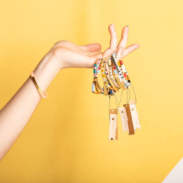 Gold Miyuki Bracelet in Fierce - Madison's Niche 