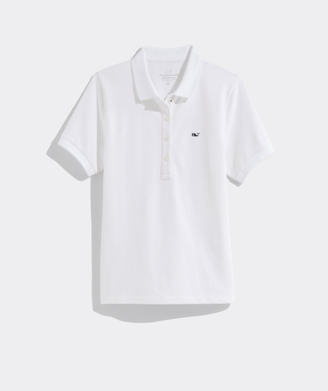 Heritage Pique Polo in White