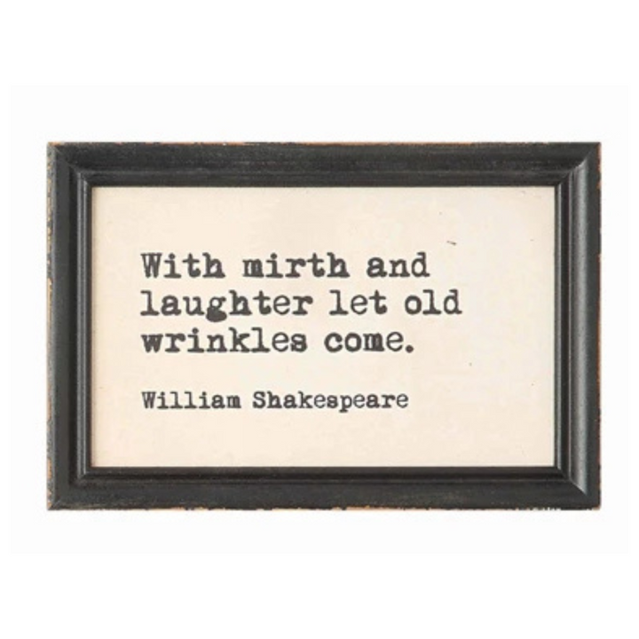 Framed Quote Wall Decor