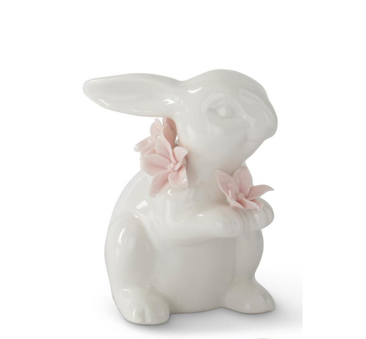 Pink Ceramic Easter Bunny