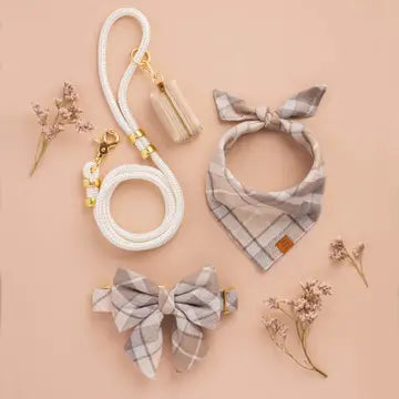 Petite Ivory Marine Leash - Madison's Niche 
