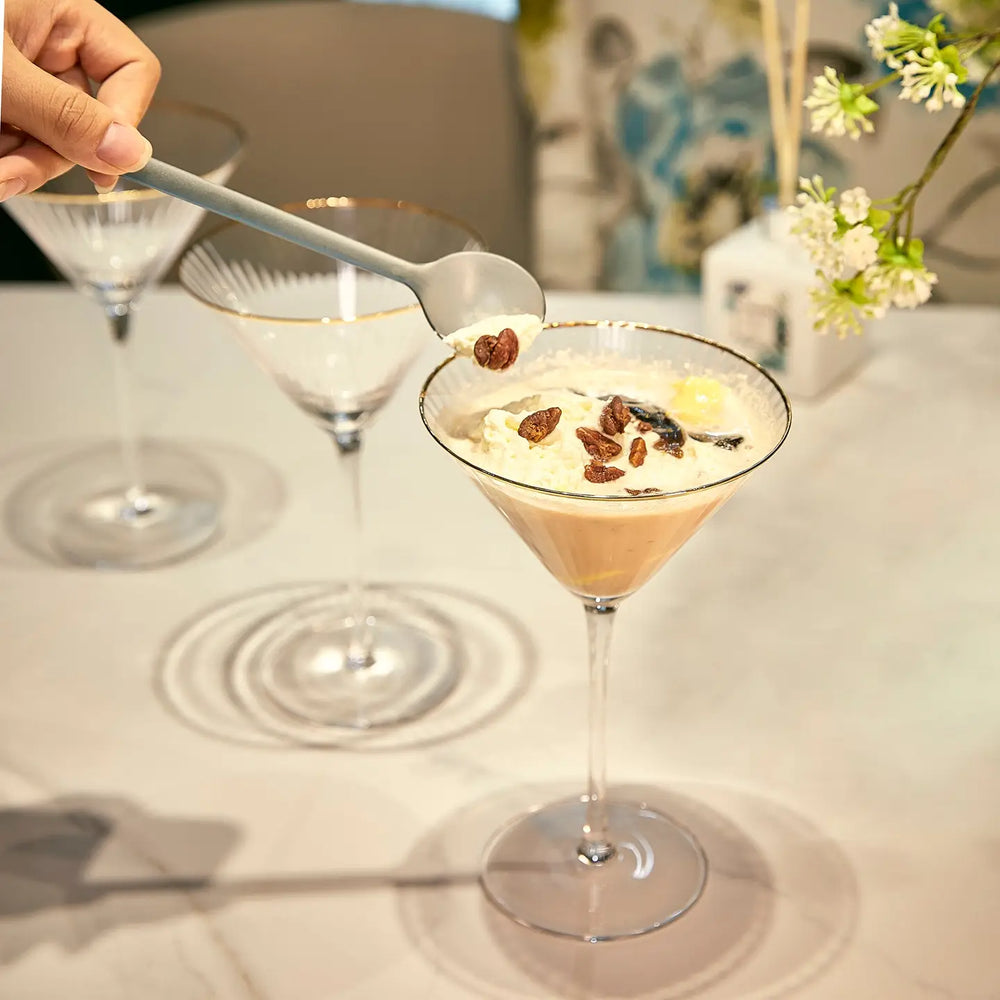 Gold Rim Martini Glass - Madison's Niche 