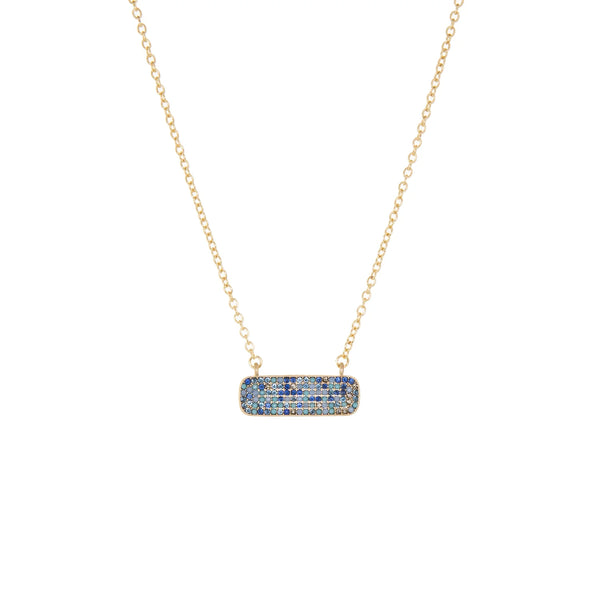 Crystal Rectangle Chain Necklace Madison's Niche 