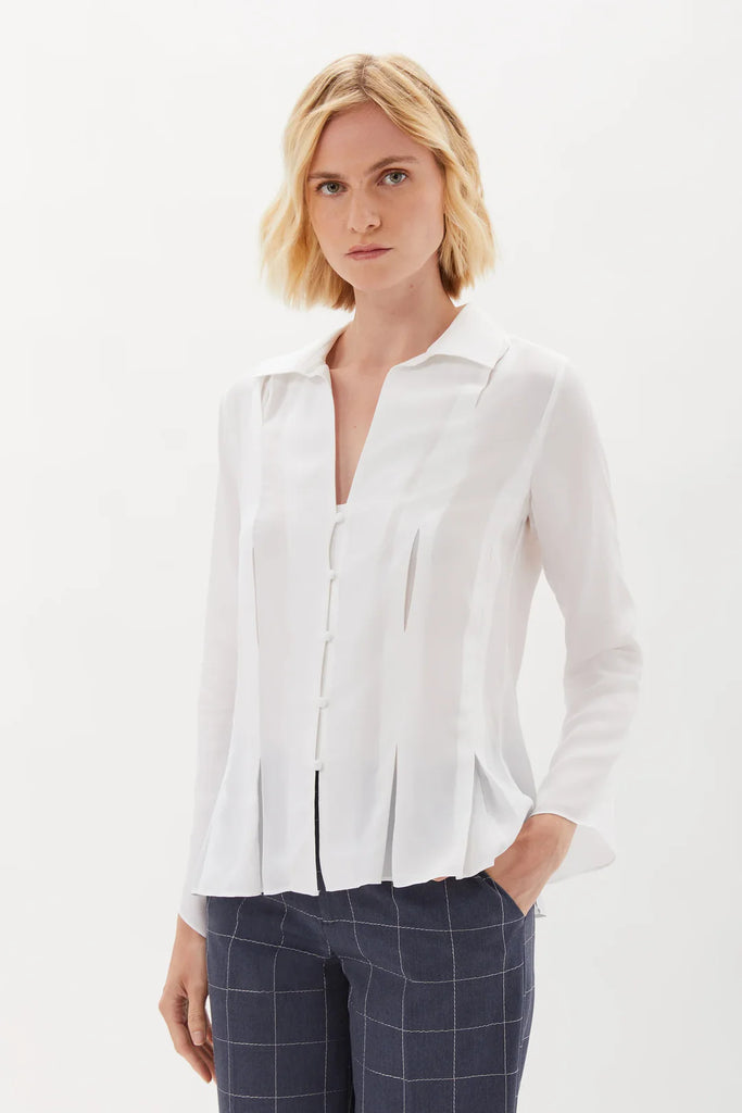pan/old blouse/M/コットン/ホワイト/PN2200-SH004// pan old blouse – pan（パン）