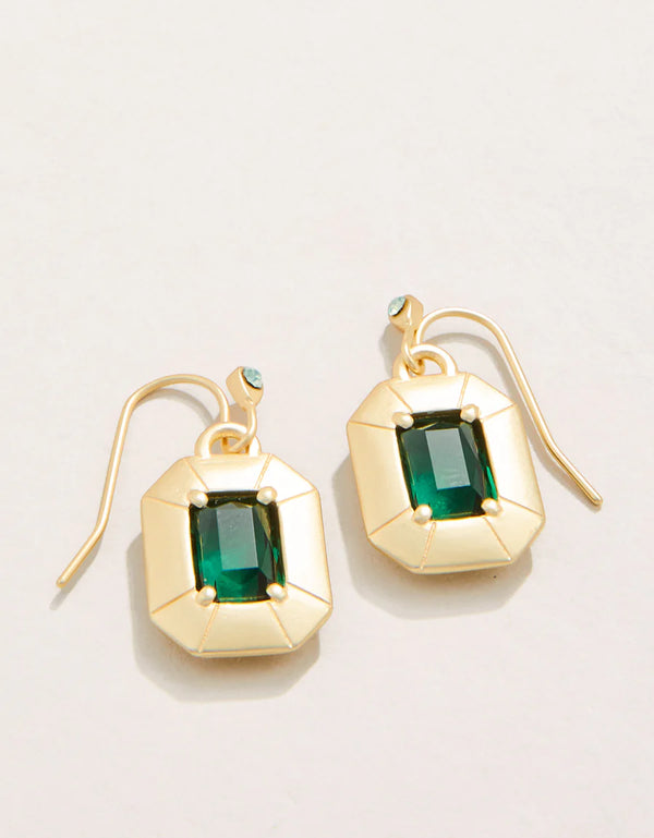 Chateau Earrings Dark Green Madison's Niche 