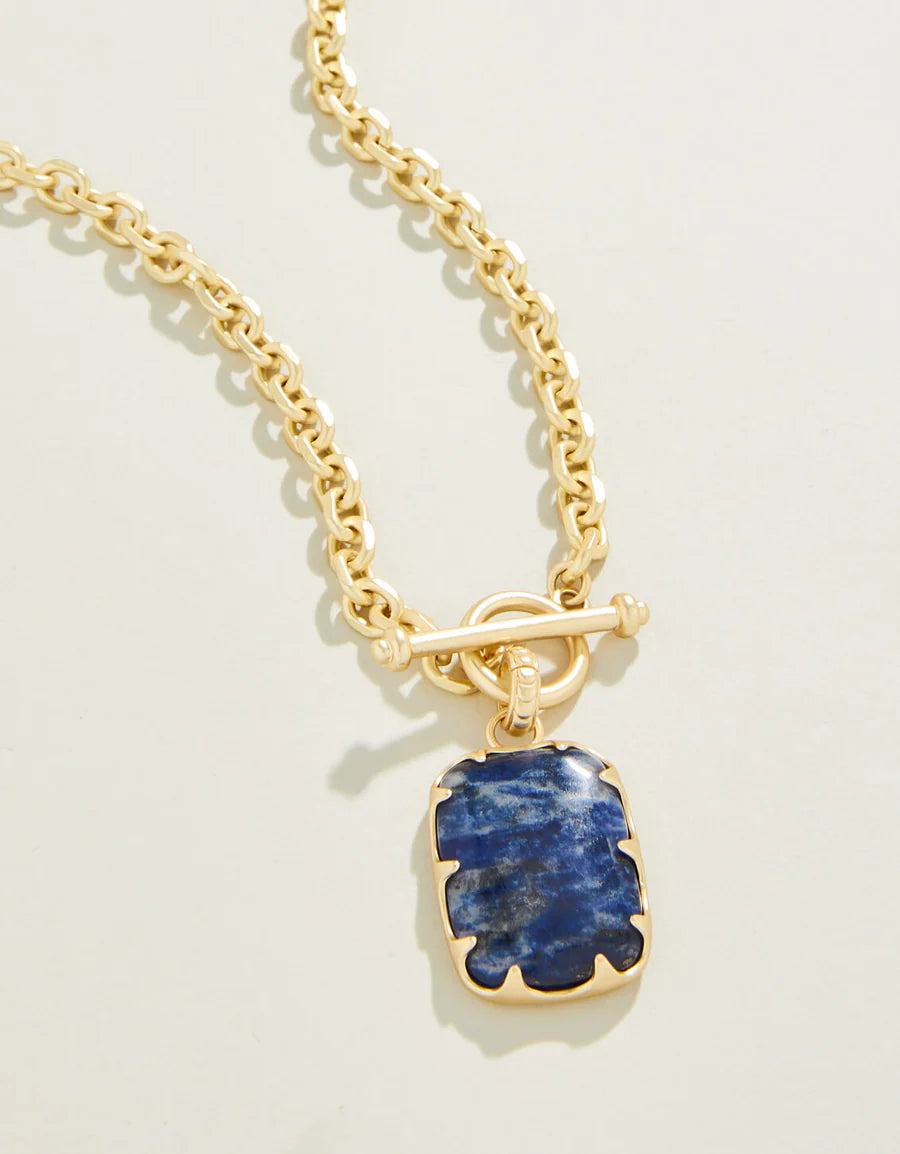 Blue Coralie Toggle Necklace