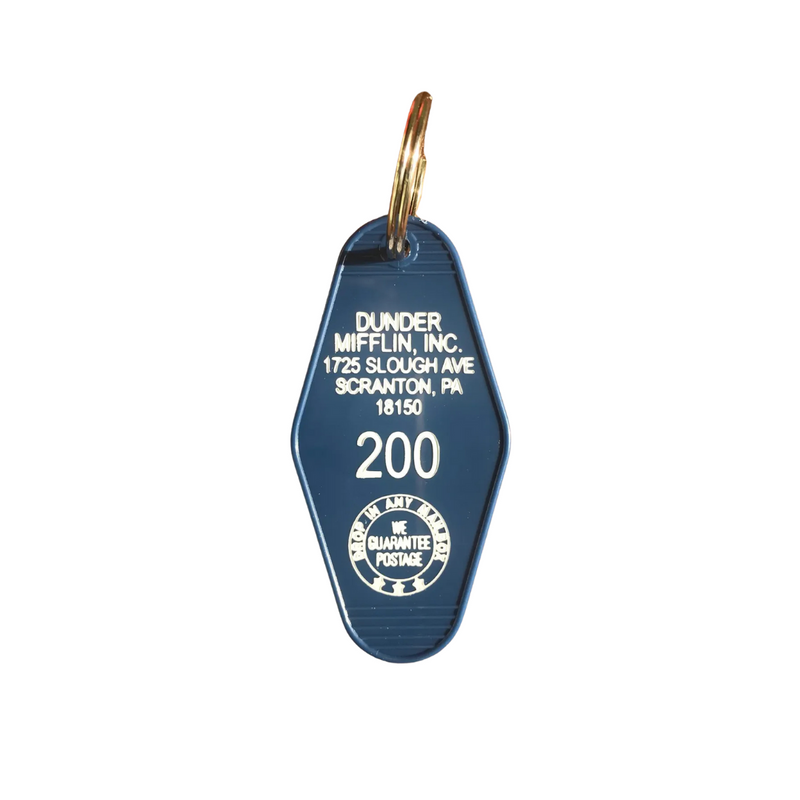 Motel Key Fob Dunder Mifflin - Madison's Niche 