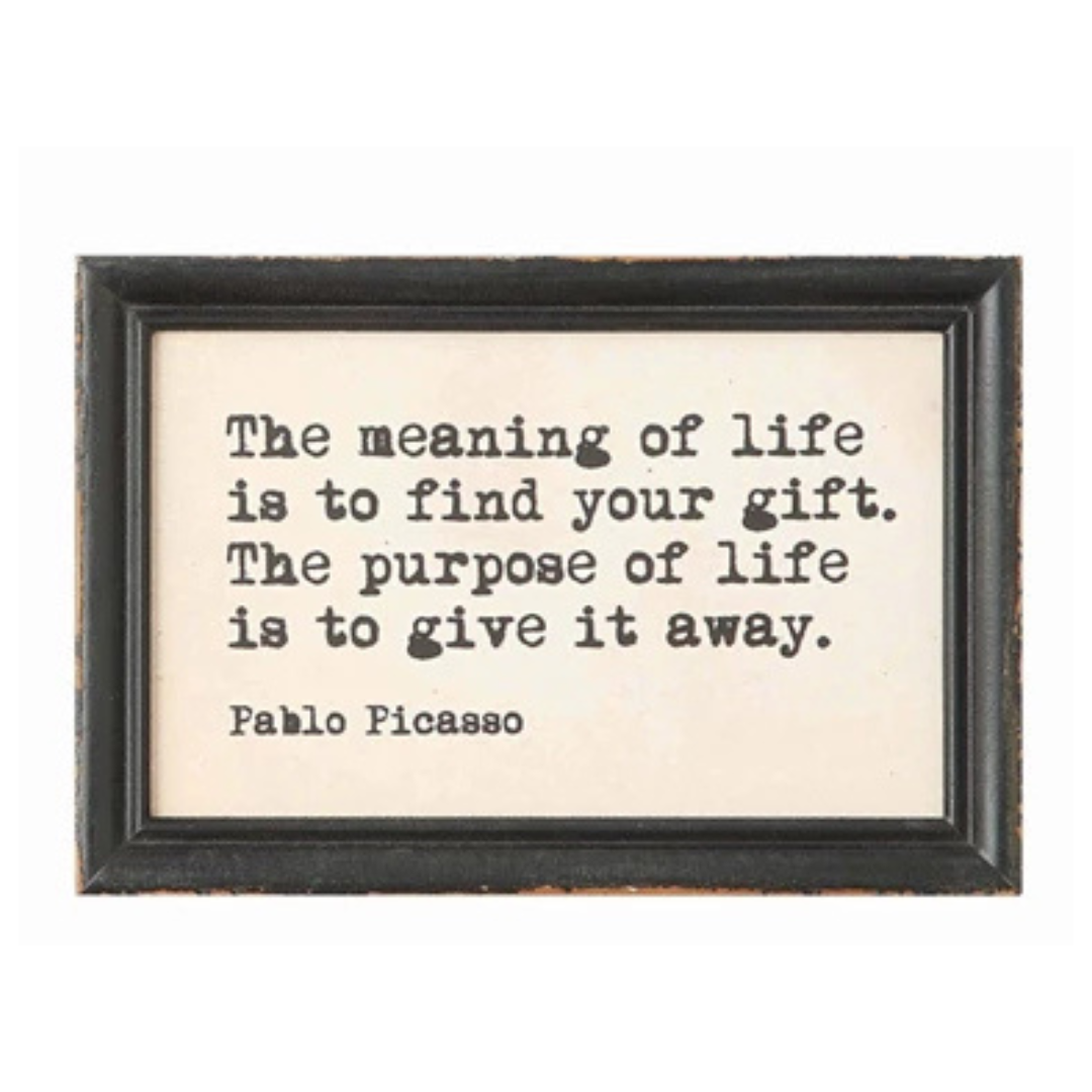 Framed Quote Wall Decor