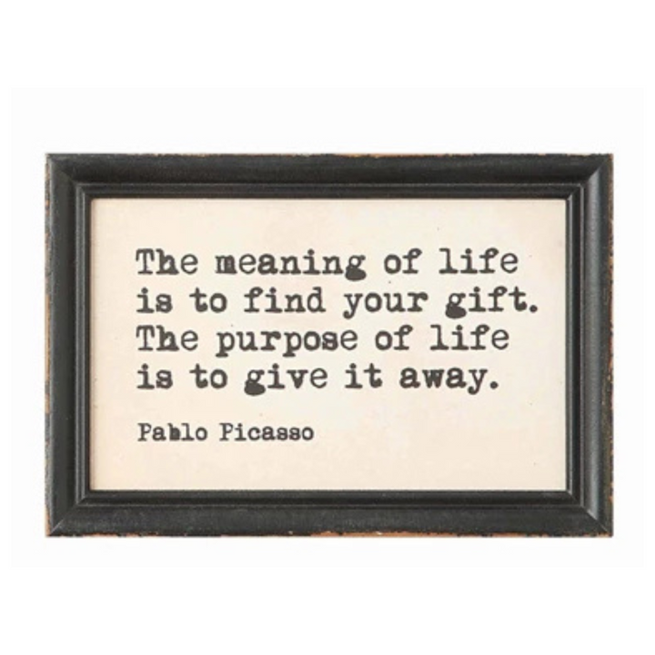 Framed Quote Wall Decor