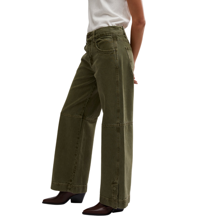 Benji Relaxed Wide Leg in Army
