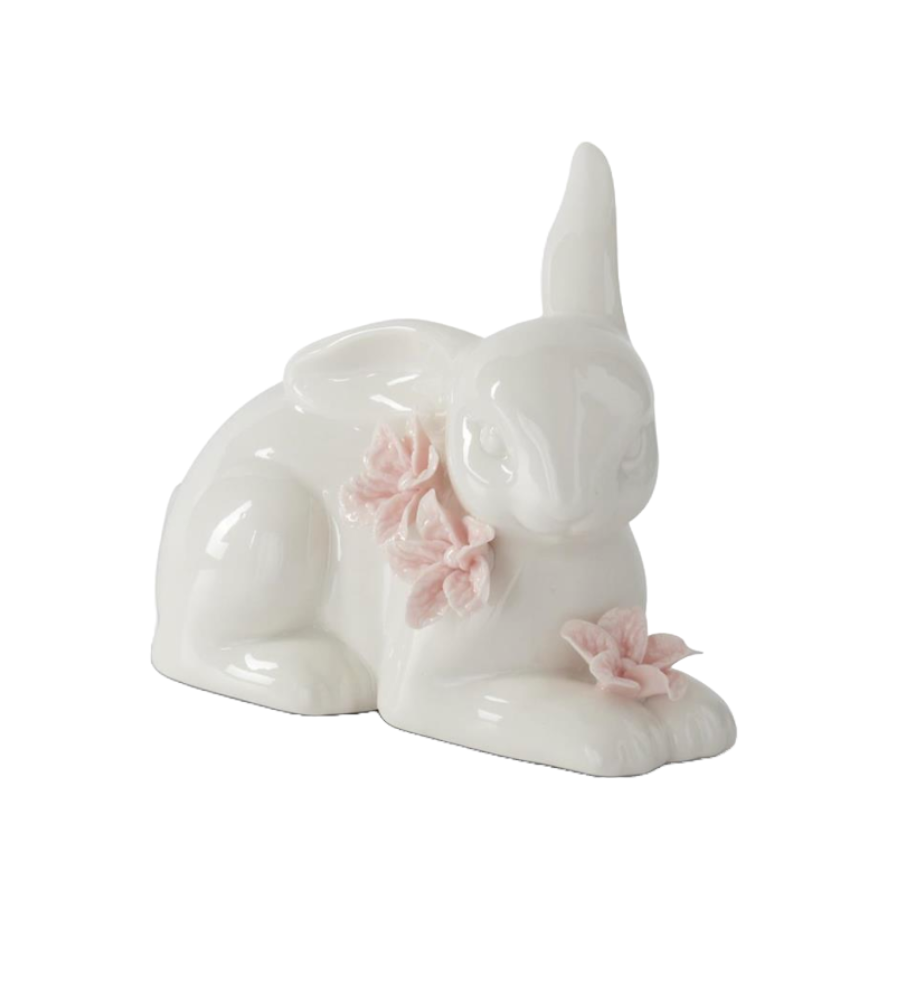 Pink Ceramic Easter Bunny