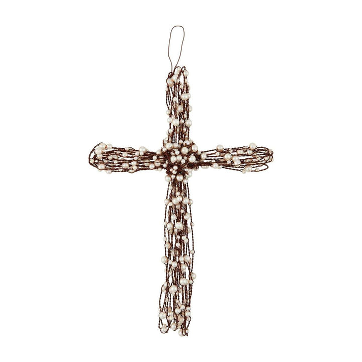 Pearl Wire Cross - Madison's Niche 