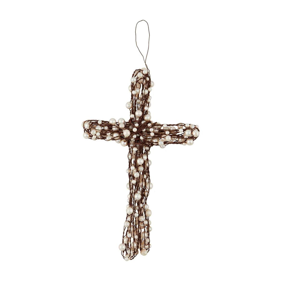 Pearl Wire Cross - Madison's Niche 