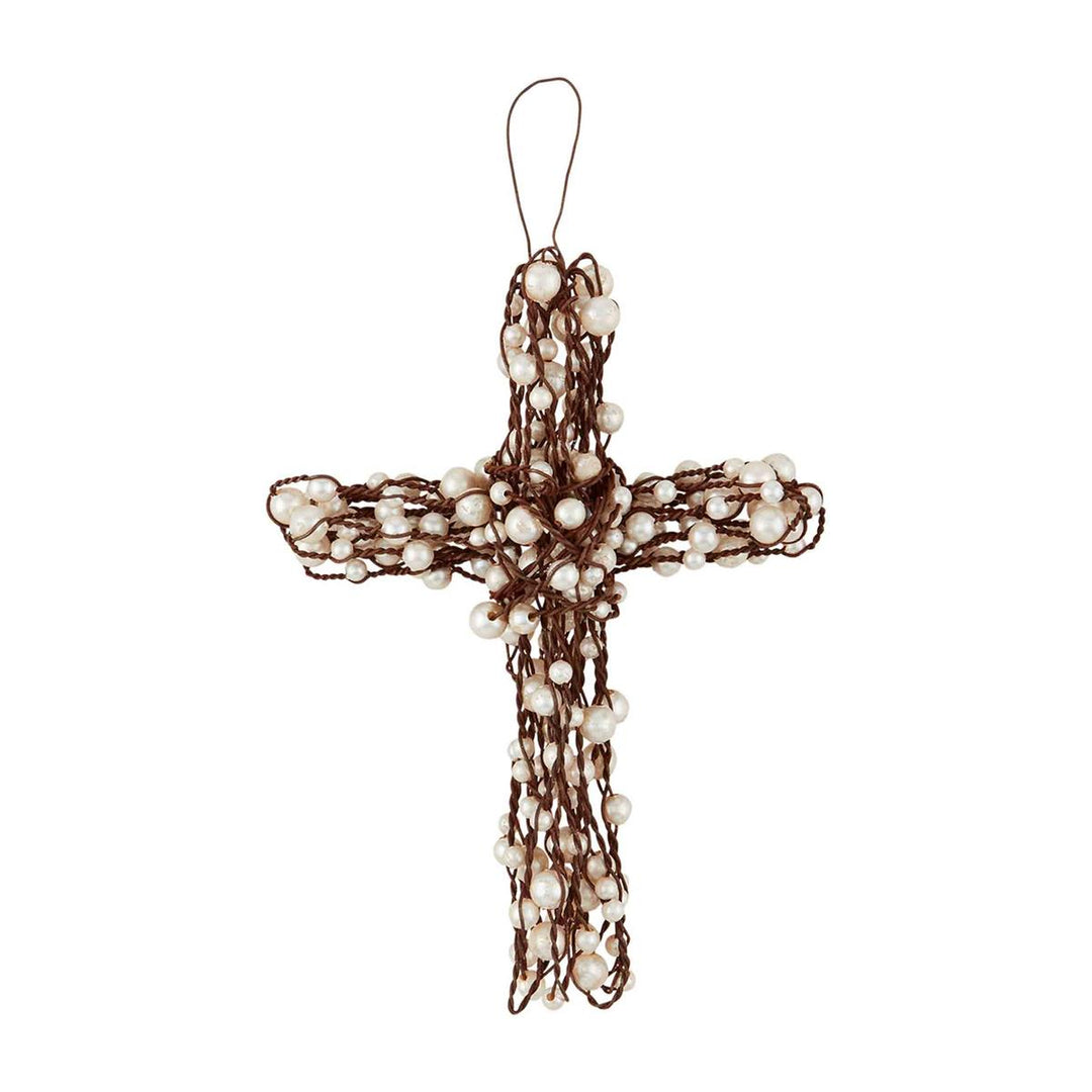 Pearl Wire Cross - Madison's Niche 