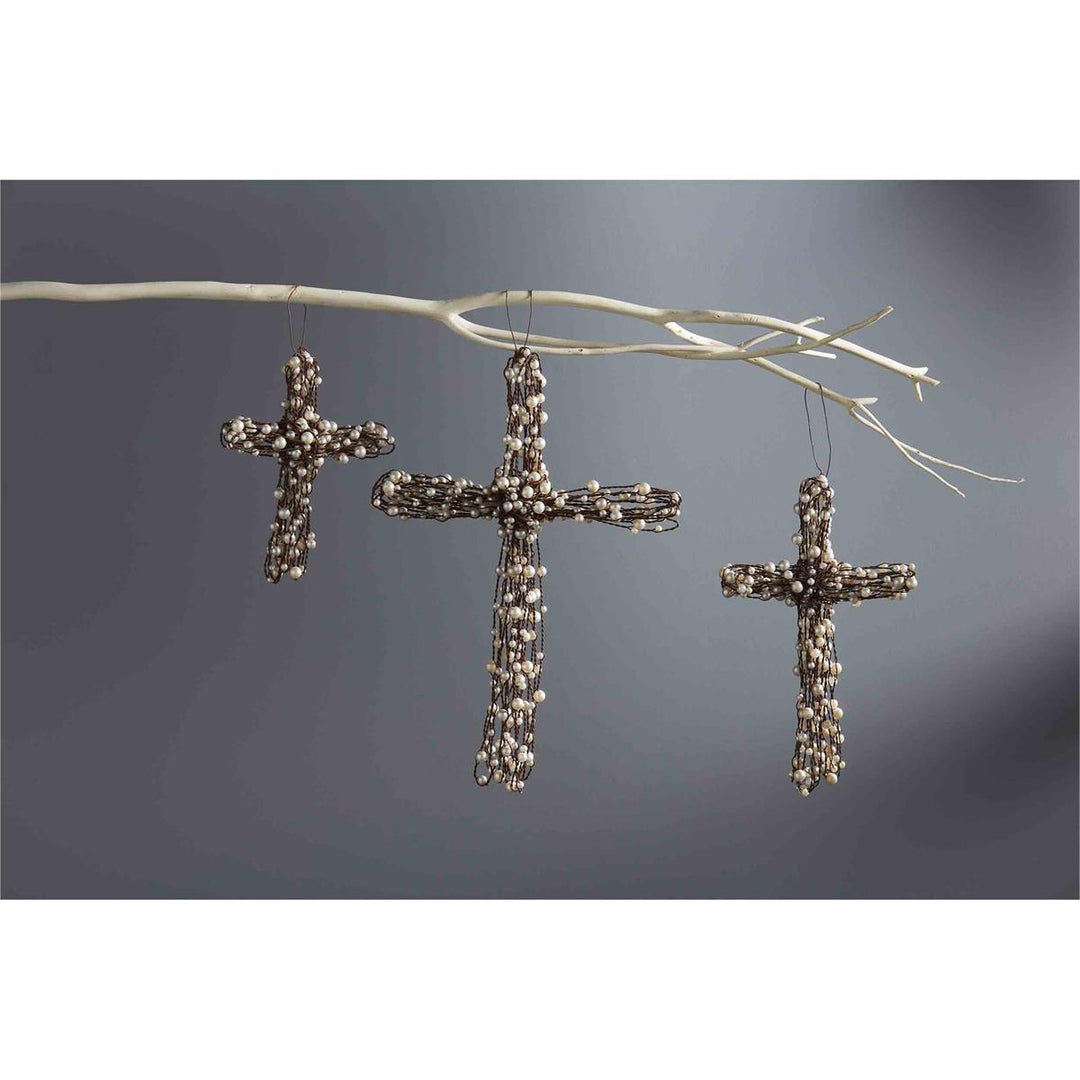 Pearl Wire Cross - Madison's Niche 