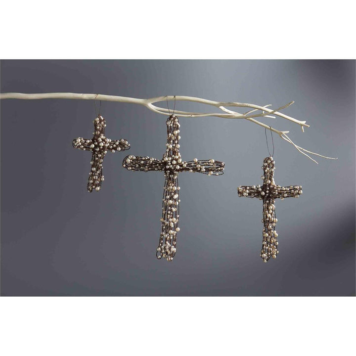 Pearl Wire Cross - Madison's Niche 