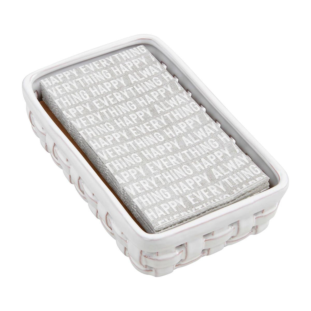 "Happy" Guest Paper Napkin Caddy Set - Madison's Niche 