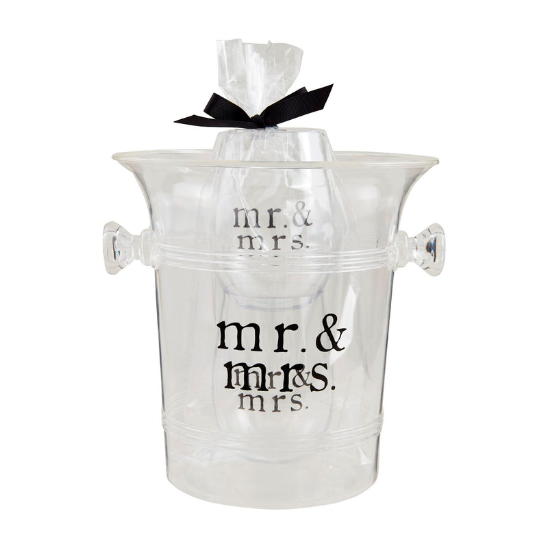 Mr & Mrs Ice Bucket & Glasses