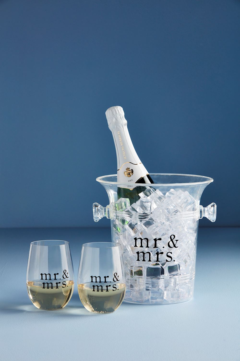 Mr & Mrs Ice Bucket & Glasses