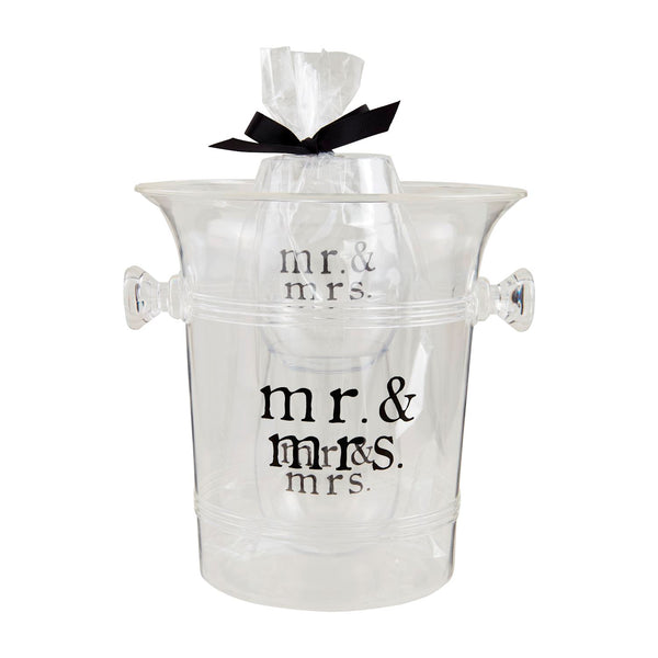 Mr & Mrs Ice Bucket & Glasses Madison's Niche 