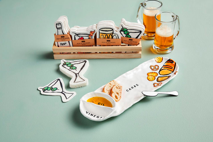 Oil and Vinegar Dipping Tray Set