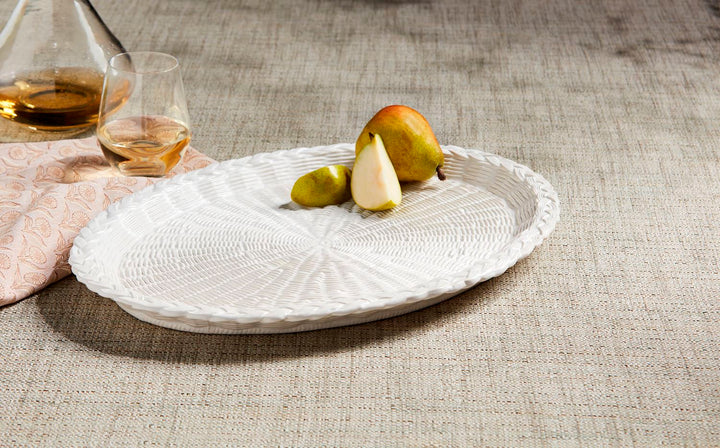 Woven Stoneware Platter