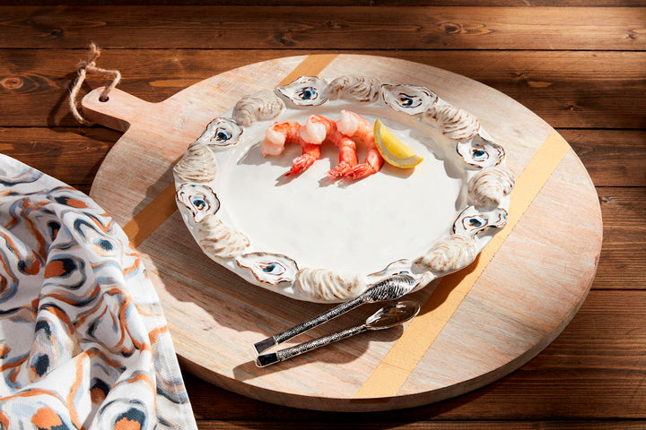 Oyster Round Platter Set