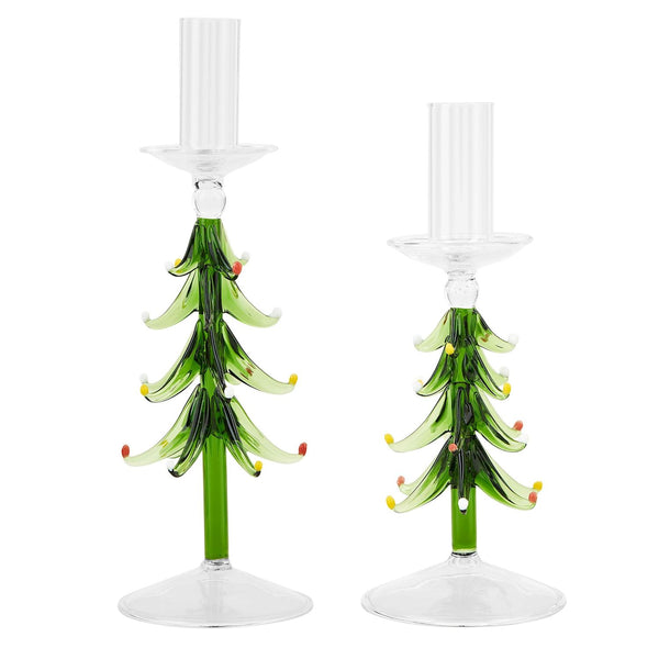 Glass Tree Taper Holder Madison's Niche 