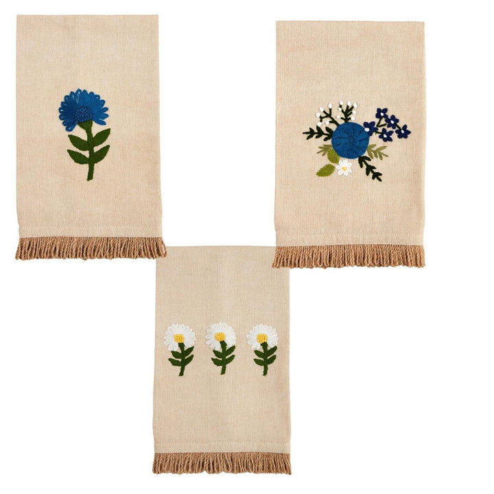 Floral Embroidery Towels - Madison's Niche 