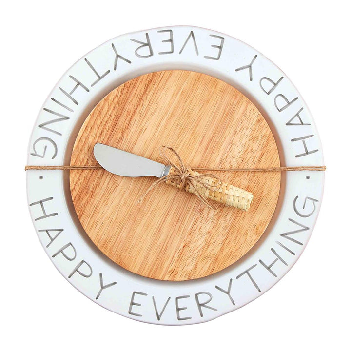 Happy Cheese Plate & Board Set - Madison's Niche 