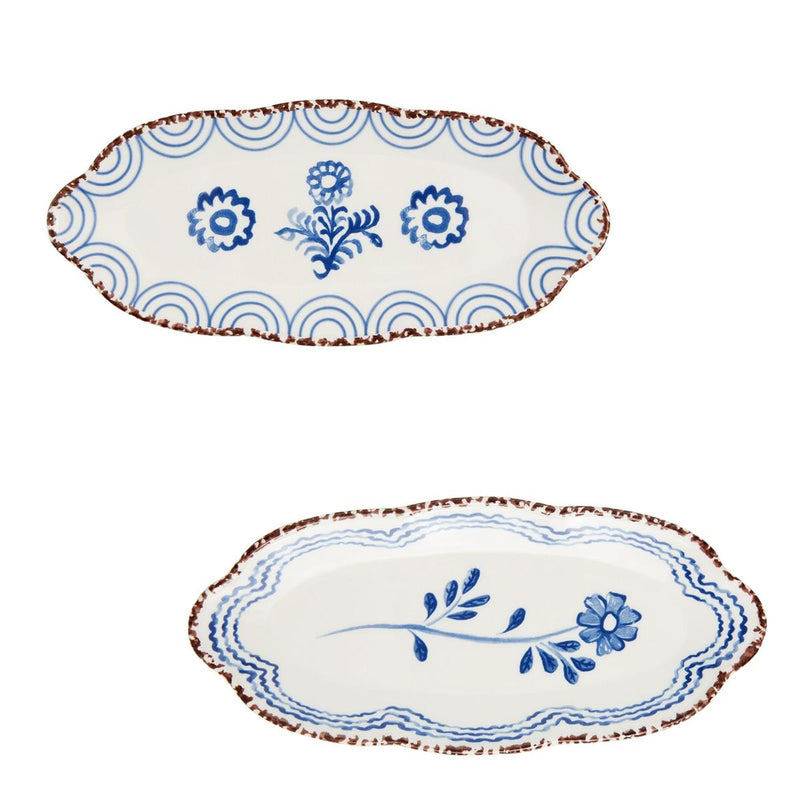 Blue Floral Plate - Madison's Niche 