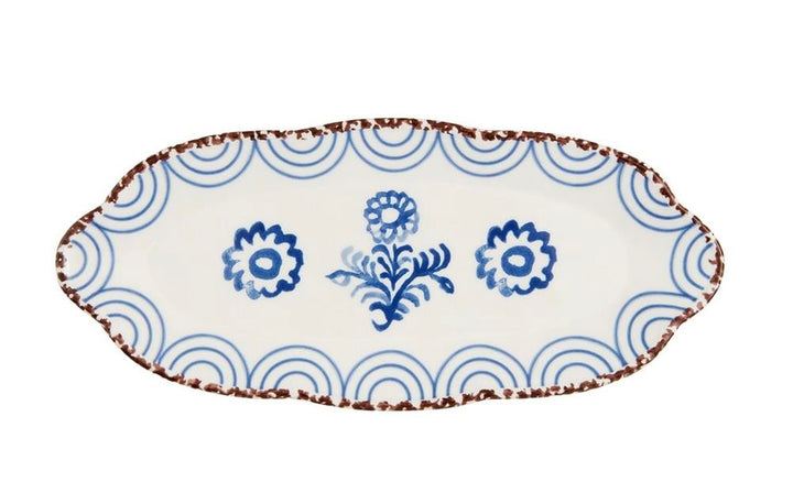 Blue Floral Plate - Madison's Niche 