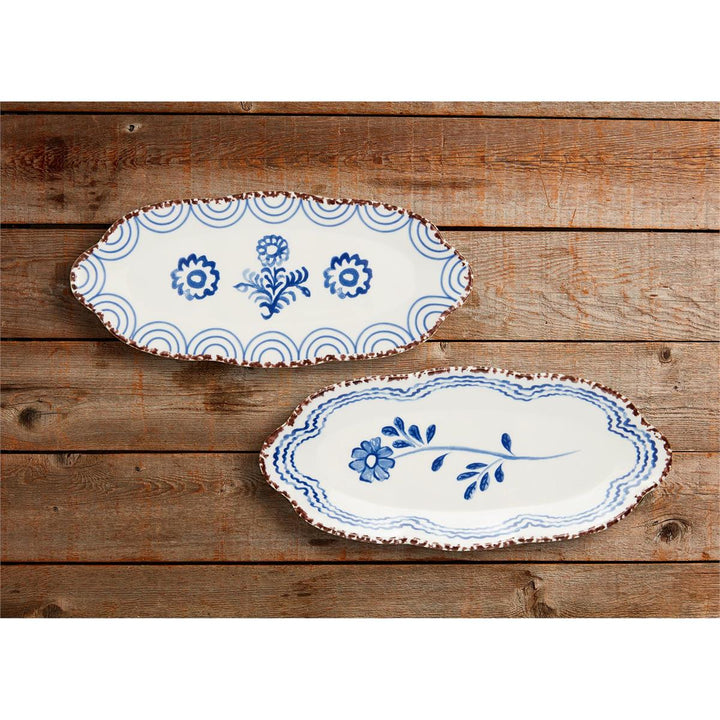 Blue Floral Plate - Madison's Niche 