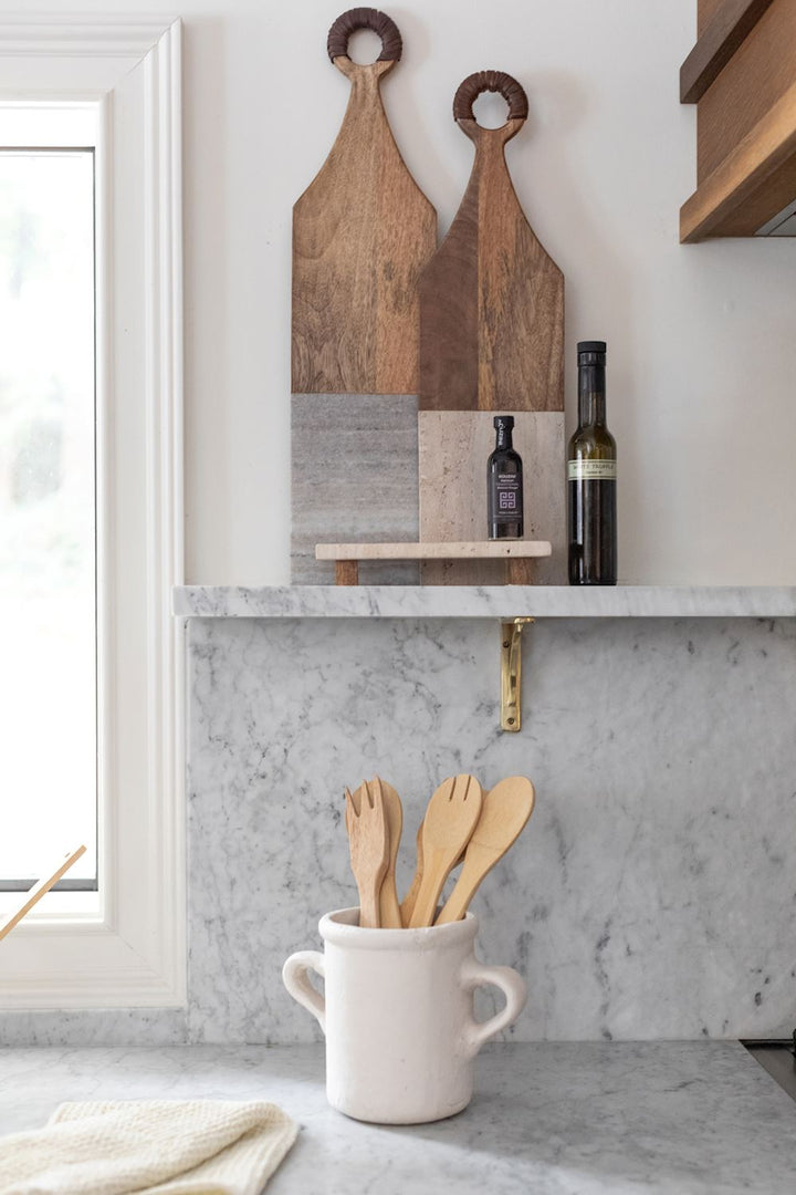 Large Leather Handle Board
