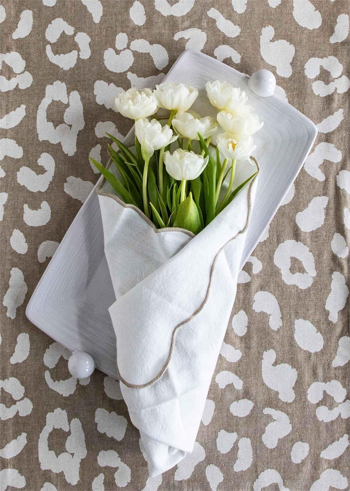 Taupe Trim Napkin Set - Madison's Niche 