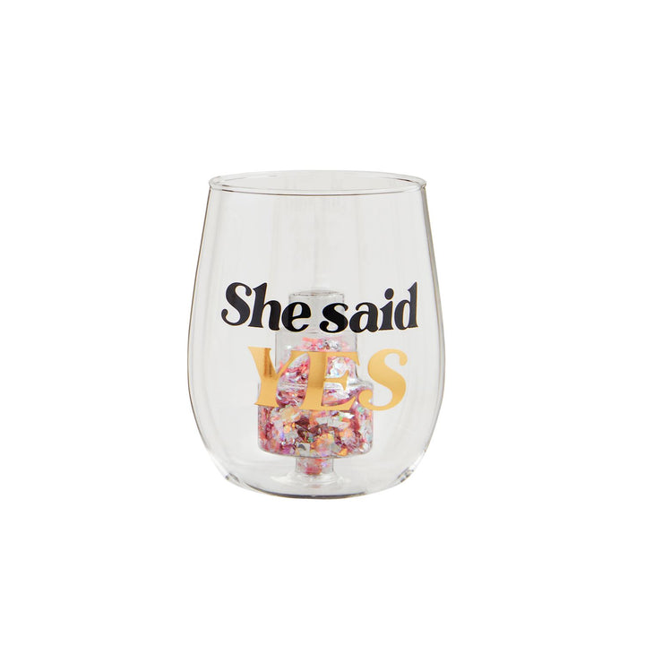 She Said Yes Glass