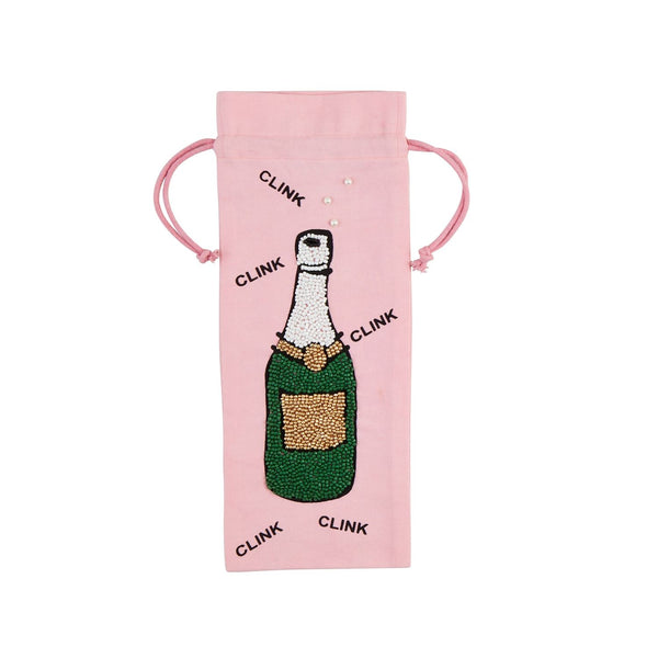 Pink Champagne Bottle Bag Madison's Niche 