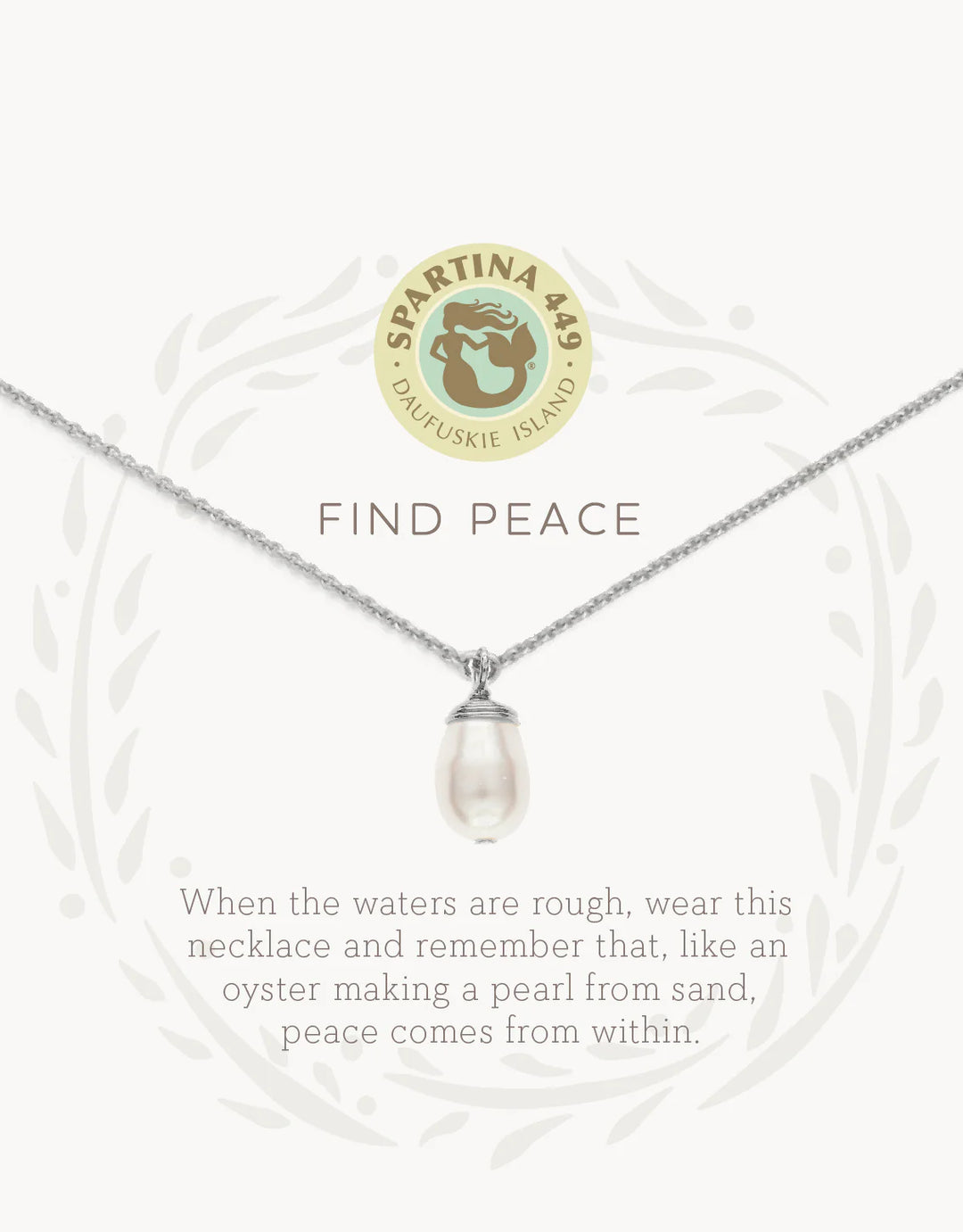 'Find Peace' Necklace in Silver - Madison's Niche 