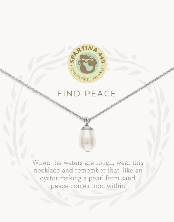 'Find Peace' Necklace in Silver Madison's Niche 