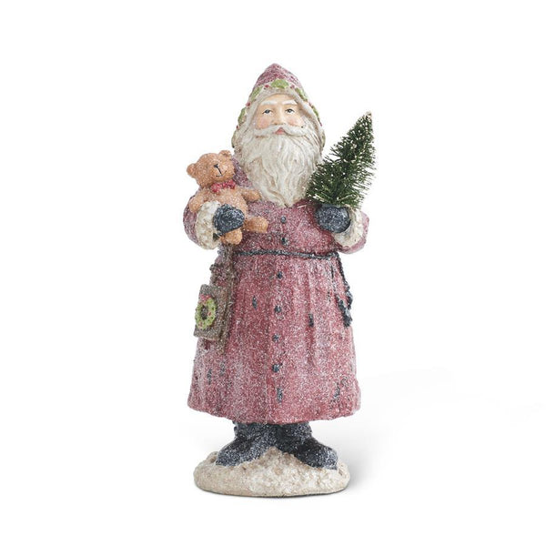 Vintage Resin Glittered Santa Madison's Niche 