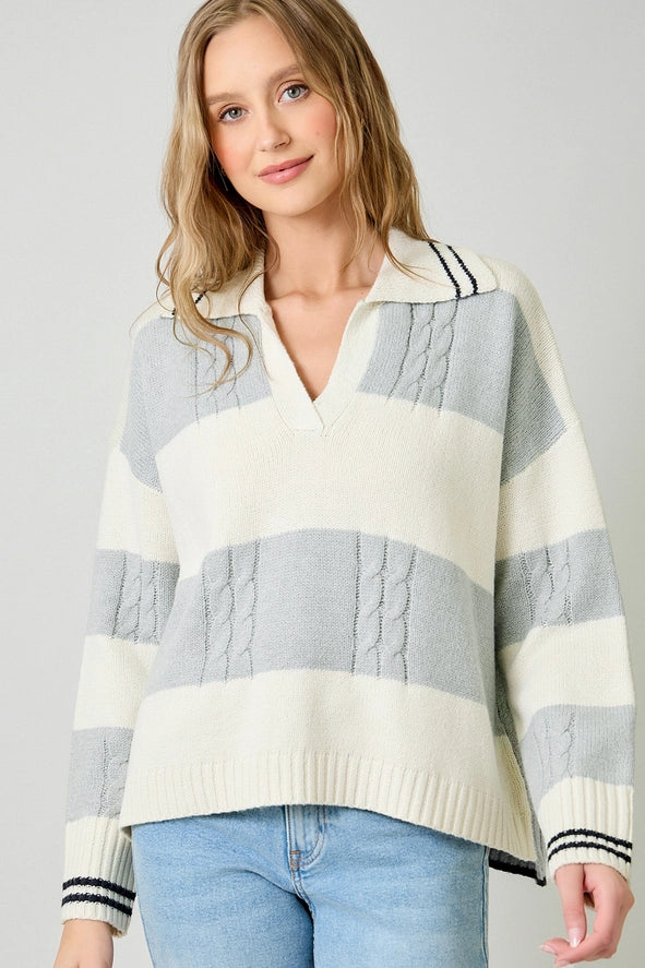 Multi Stripe Sweater Madison's Niche 