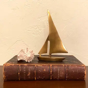 Brass Sail Boat Paperweight