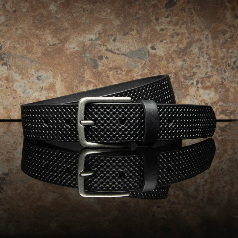Embossed Golf Belt in Black - Madison's Niche 