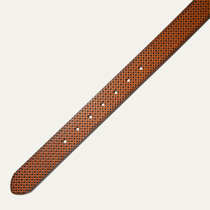 Embossed Golf Belt in Brown - Madison's Niche 