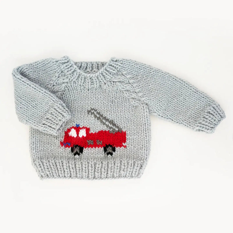 Fire Engine Crew Neck Sweater